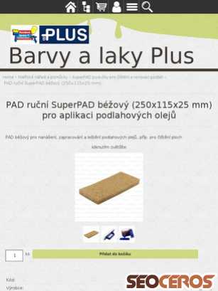 eshop.barvyplus.cz/cz-detail-902059911-pad-rucni-superpad-bezovy-250x115x25-mm.html tablet obraz podglądowy