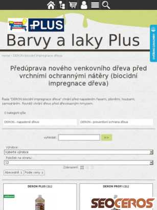 eshop.barvyplus.cz/cz-kategorie_628184-0-deron-impregnace-dreva-biocidni-ochrana-dreva-proti-hnilobe-plisnim-houbam-hmyzu.html tablet obraz podglądowy