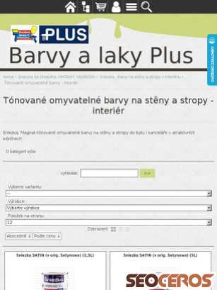 eshop.barvyplus.cz/cz-kategorie_628203-0-tonovane-omyvatelne-barvy-na-steny-a-stropy-interier.html tablet előnézeti kép
