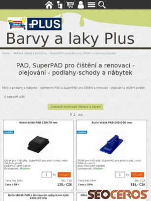 eshop.barvyplus.cz/cz-kategorie_628224-0-pad-superpad-pro-cisteni-a-renovaci-olejovani-podlahy-schody-a-nabytek.html tablet náhled obrázku