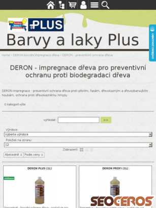 eshop.barvyplus.cz/cz-kategorie_628227-0-deron-impregnace-dreva-pro-preventivni-ochranu-proti-biodegradaci-dreva.html tablet obraz podglądowy