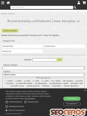 eshop.barvyplus.cz/kategorie/brusne-pomucky-a-prislusenstvi-www-barvyplus-cz tablet previzualizare