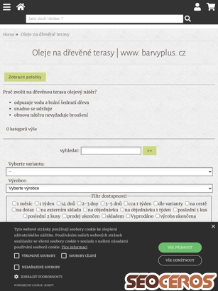 eshop.barvyplus.cz/kategorie/oleje-na-drevene-terasy-www-barvyplus-cz tablet 미리보기