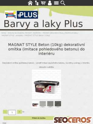eshop.barvyplus.cz/magnat-style-beton-10kg-dekorativni-omitka-imitace-pohledoveho-betonu-do-interieru tablet náhľad obrázku