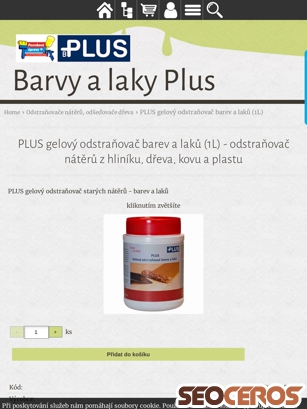 eshop.barvyplus.cz/plus-gelovy-odstranovac-barev-a-laku-1l-odstranovac-nateru-z-hliniku-dreva-kovu-a-plastu tablet Vorschau