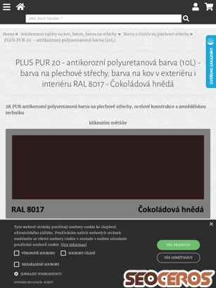 eshop.barvyplus.cz/plus-pur-20-antikorozni-polyuretanova-barva-10l-barva-na-plechove-strechy-barva-na-kov-v-exterieru-i-interieru tablet obraz podglądowy
