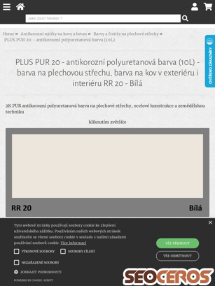 eshop.barvyplus.cz/plus-pur-20-antikorozni-polyuretanova-barva-10l-barva-na-plechovou-strechu-barva-na-kov-v-exterieru-i-interieru tablet náhled obrázku