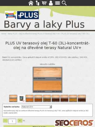 eshop.barvyplus.cz/plus-uv-terasovy-olej-t-60-3l-koncentrat-olej-na-drevene-terasy tablet előnézeti kép
