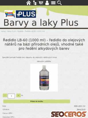 eshop.barvyplus.cz/redidlo-lb-60-1000-ml-redidlo-do-olejovych-nateru-na-bazi-prirodnich-oleju-vhodne-take-pro-redeni-alkydovych-barev {typen} forhåndsvisning