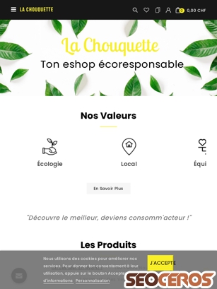 eshop.lachouquette.ch tablet förhandsvisning