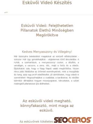 EskuvoiVideoHD.hu tablet obraz podglądowy