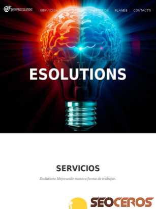 esolutions.com.ve tablet náhled obrázku