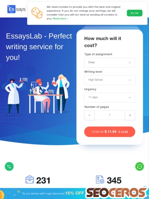 essayslab.com tablet förhandsvisning