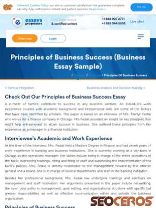 essaysprofessors.com/samples/business/principles-of-business-success.html {typen} forhåndsvisning