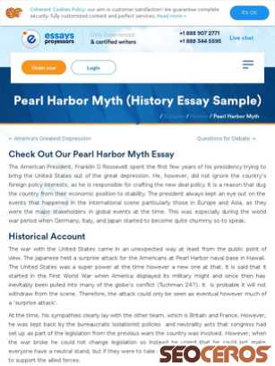 essaysprofessors.com/samples/history/pearl-harbor-myth.html tablet obraz podglądowy