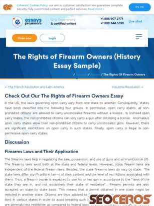 essaysprofessors.com/samples/history/the-rights-of-firearm-owners.html tablet előnézeti kép