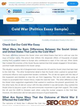 essaysprofessors.com/samples/politics/cold-war.html tablet vista previa