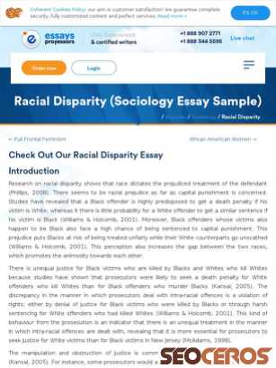 essaysprofessors.com/samples/sociology/racial-disparity.html tablet előnézeti kép