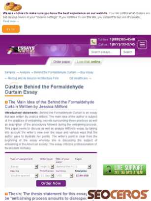 essayswriters.com/essays/Analysis/behind-the-formaldehyde-curtain.html tablet preview