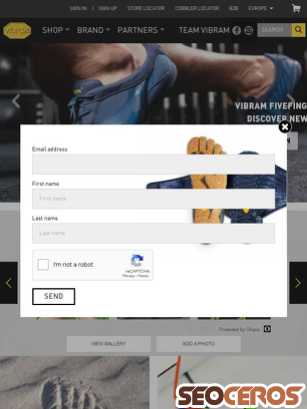 eu.vibram.com tablet előnézeti kép