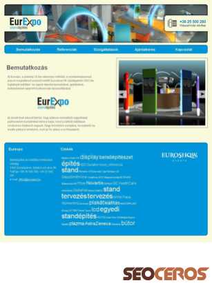 eurexpo.hu tablet náhľad obrázku