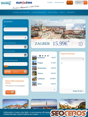 eurolines.com/it tablet previzualizare