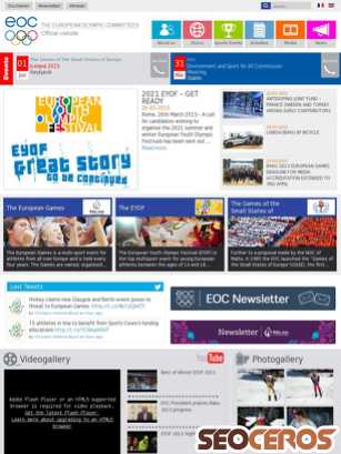 eurolympic.org tablet preview