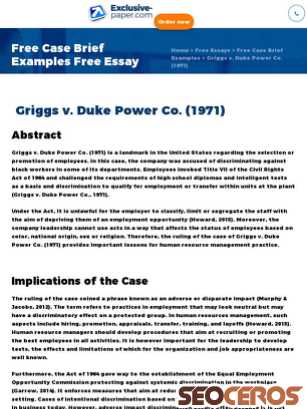 exclusive-paper.com/essays/free-case-brief-example/griggs-v-duke-power-co-1971.php {typen} forhåndsvisning