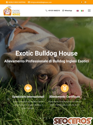 exoticbulldoghouse.com tablet Vorschau