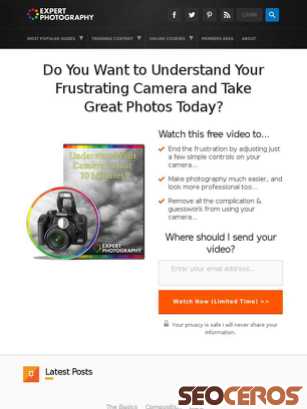 expertphotography.com tablet förhandsvisning