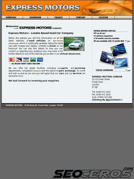 express-motors.co.uk tablet preview