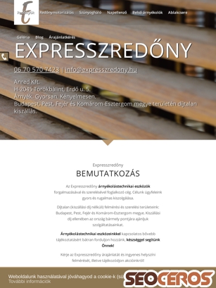 expresszredony.hu tablet előnézeti kép