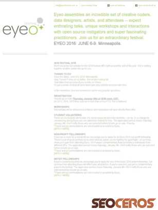 eyeofestival.com tablet förhandsvisning