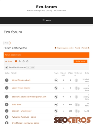 ezo-forum.pl tablet previzualizare