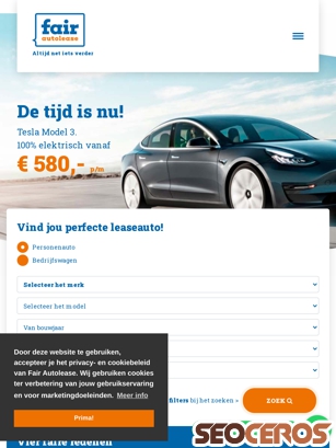 fairautolease.nl tablet prikaz slike