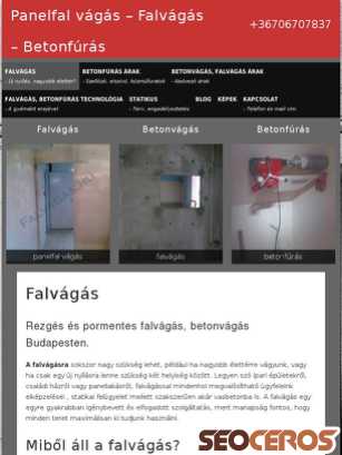 falvagas.hu tablet preview