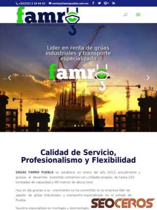 famropuebla.com.mx tablet előnézeti kép