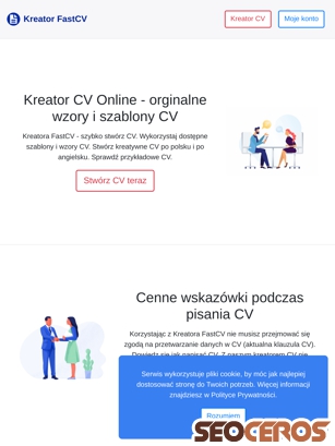 fastcv.pl tablet előnézeti kép