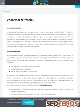 felitatoanyag.hu/vasarlasi-feltetelek-5 tablet előnézeti kép
