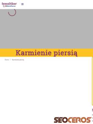 femaltiker.pl/karmienie-piersia tablet náhľad obrázku