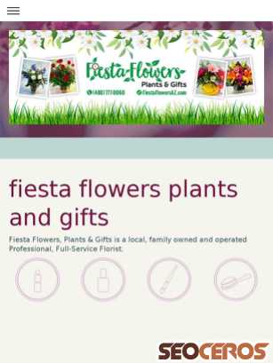 fiestaflowersaz.jimdo.com tablet prikaz slike