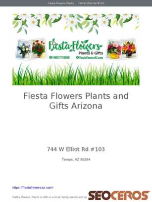 fiestaflowersplants.strikingly.com tablet prikaz slike