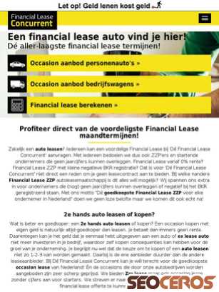 financialleaseconcurrent.nl tablet prikaz slike
