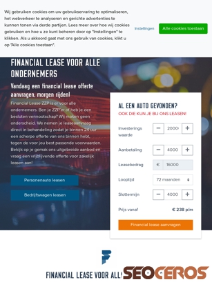financialleasezzp.nl tablet preview