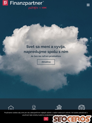finanzpartner.sk/sk tablet Vista previa