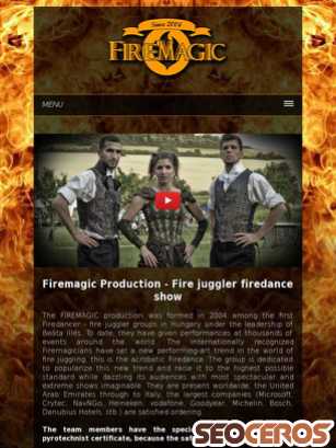firemagic-production.com tablet előnézeti kép