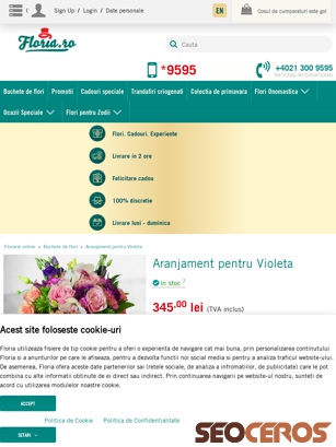 floria.ro/aranjament-pentru-violeta tablet vista previa