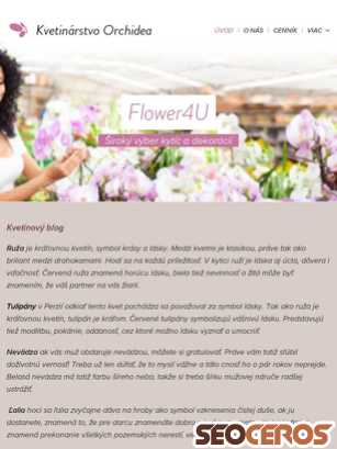 flower4u8.webnode.sk tablet vista previa