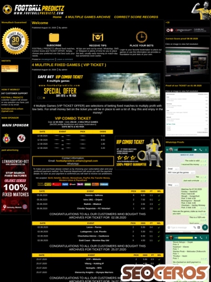 footballpredictz.com tablet prikaz slike