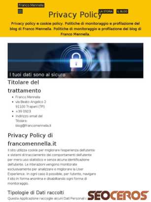 francomennella.it/privacy-policy/?1 tablet preview